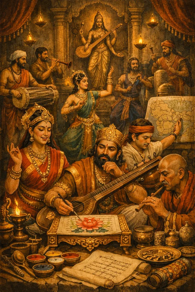 Illustration for Music, Raga & Dance